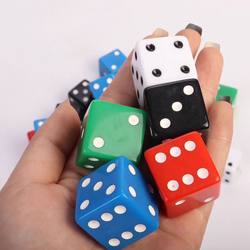 Party Games App - Cubes de dés carrés D6 25MM