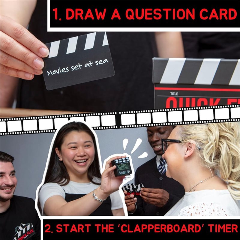 Quick Games Party - ABTI-Boxer Gifts Quick Flicks Trivia Game-Movie