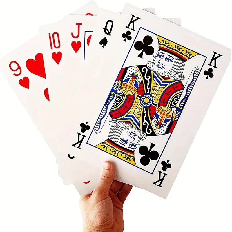 Party Games Adult Birthday - Cartes à Jouer Super Jumbo Surdimensionnées