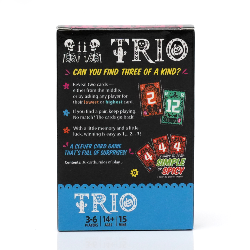 Trio, jeu de cartes familial s - Party Games List avis et prix