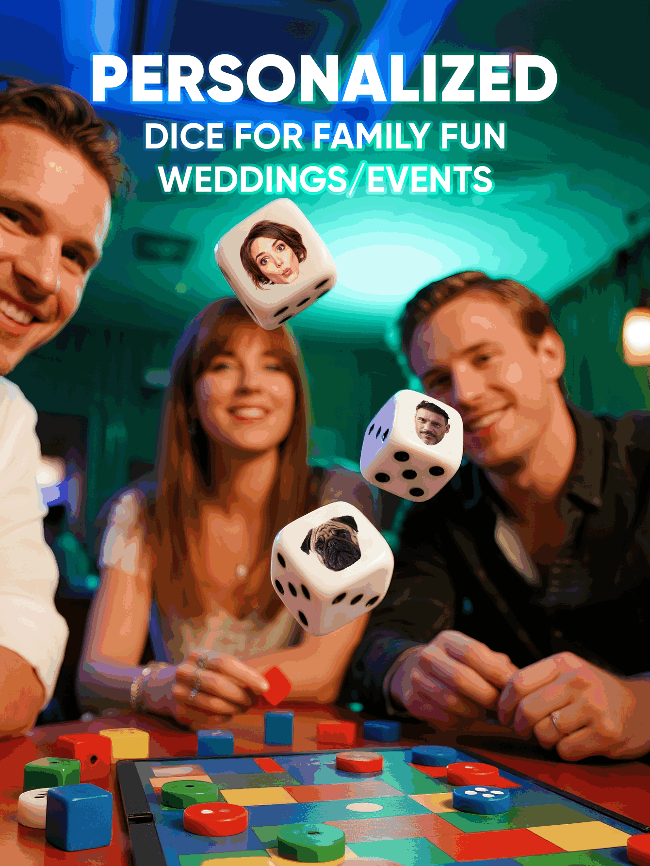 Dés à visage personnalisé, dés - Party Games Groups avis et prix