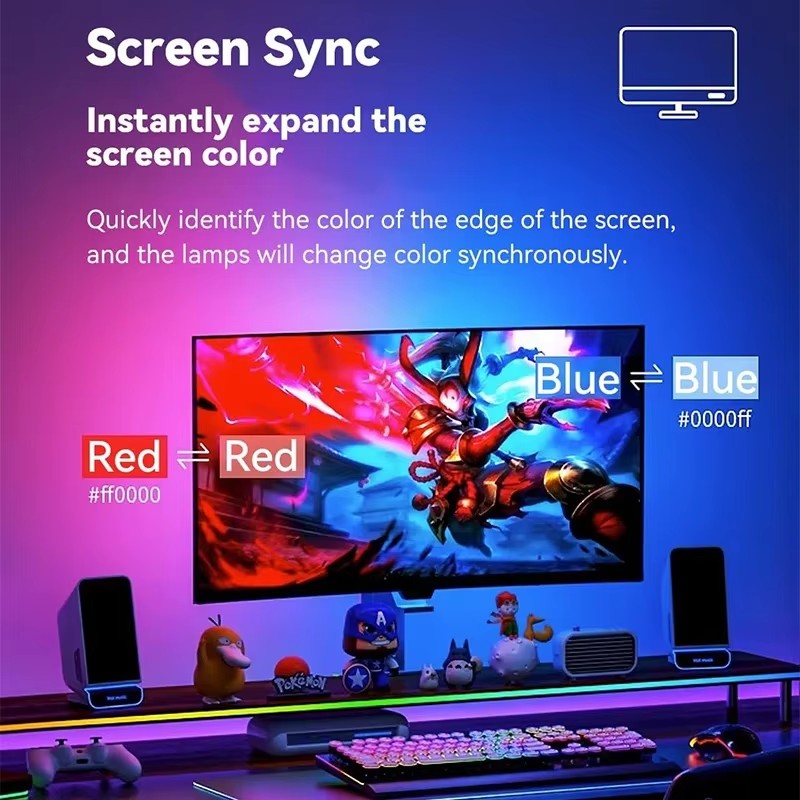 Bande lumineuse de jeu RGB, ré - Party Games App avis et prix