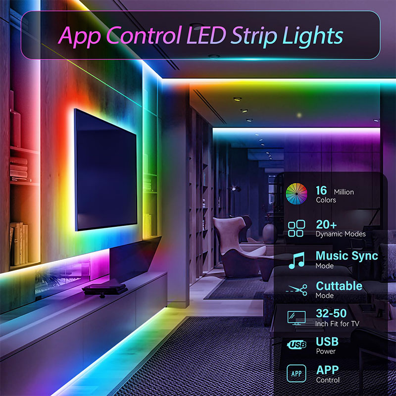 Bande LED USB RGB SMD3535 avec - Party Games App avis et prix